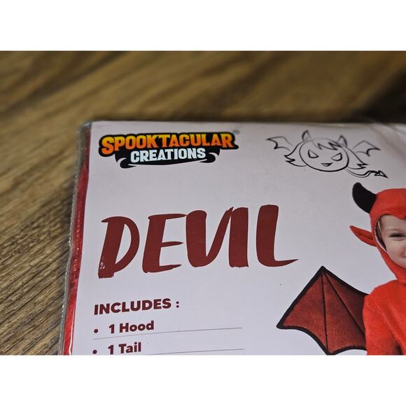 Spooktacular Creations Devil Halloween Costume Toddler Size 18-24 Months - Picture 3 of 7